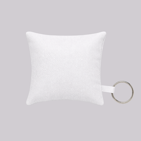 Almochaveiro Para Sublimação em oxford branco 100% poliéster 7x7cm - unidade