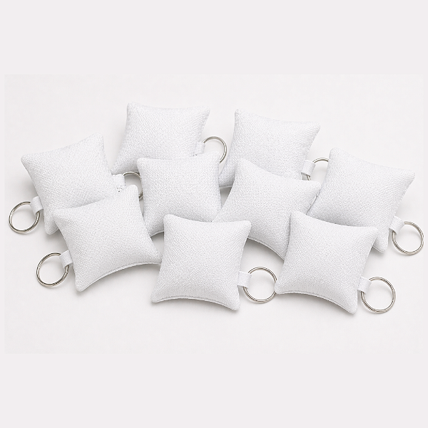 Almochaveiro Para Sublimação em oxford branco 100% poliéster 7x7cm Kit c/ 100