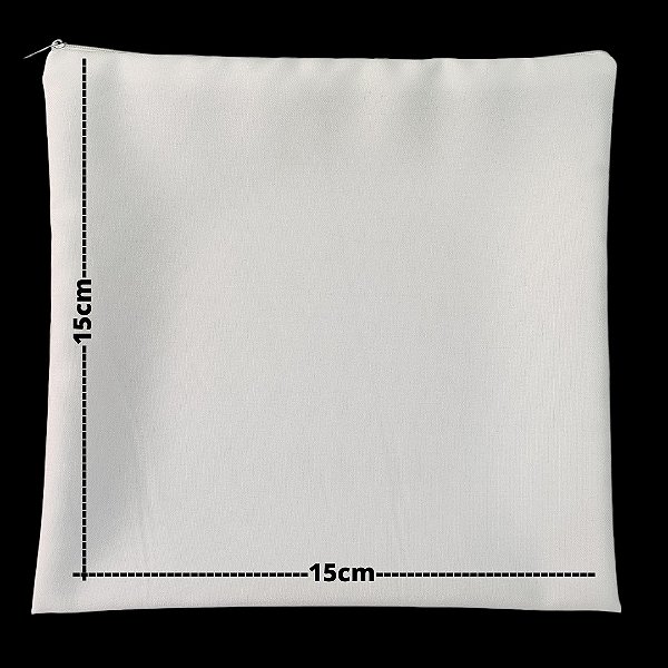 Capa de almofada para sublimação oxford branco 100% poliéster 15cm x 15cm