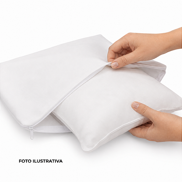 Capa de almofada para sublimação oxford branco 100% poliéster 15cm x 20cm