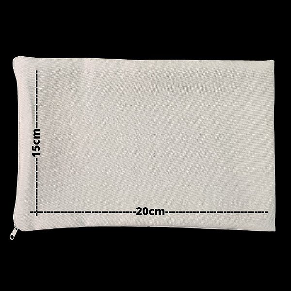 Capa de almofada para sublimação oxford branco 100% poliéster 15cm x 20cm