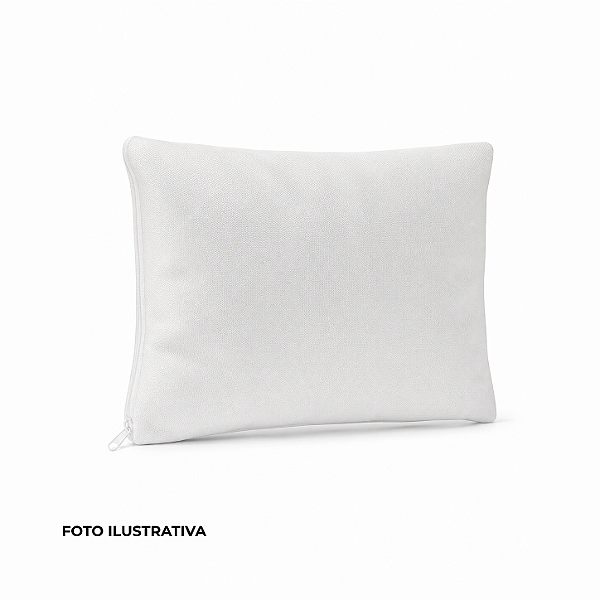 Capa de almofada para sublimação oxford branco 100% poliéster 20cm x 30cm