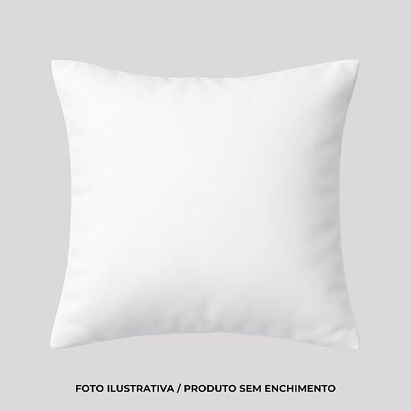 Capa de almofada para sublimação oxford branco 100% poliéster 40cm x 40cm