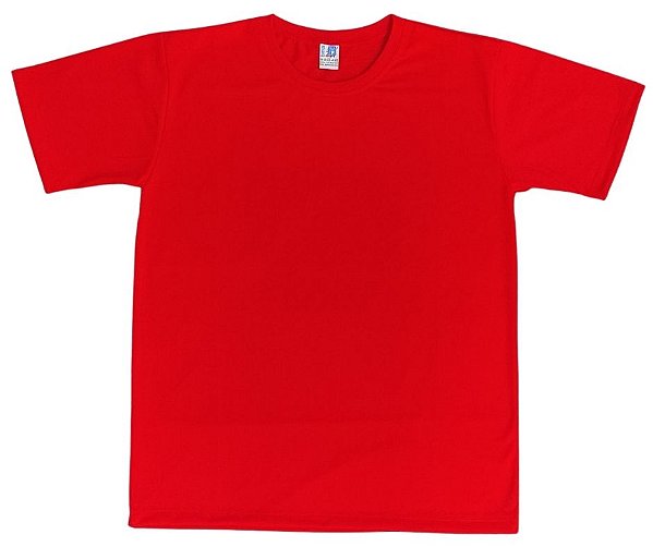 Camisa para sublimação tradicional vermelho Red gola punho 100% poliéster Premium