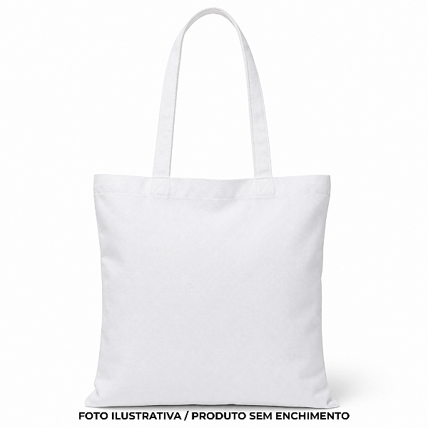 Sacola Ecobag para sublimação oxford branco 100% poliéster 35cm x 35cm