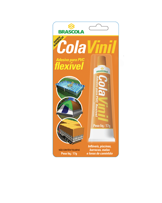 Cola Vinil Bisnaga PVC Flexivel  17 g Brascola