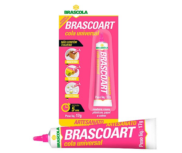 Cola Universal Bisnaga 17 g Secagem Rápida Brascoart