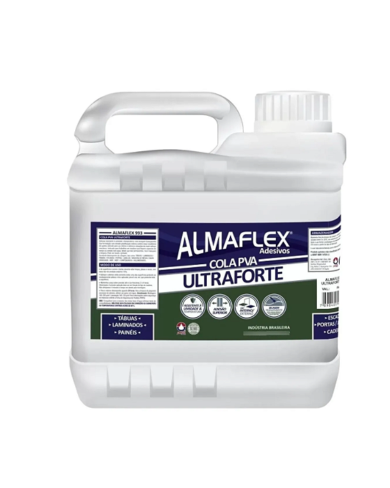 Cola Branca para Madeira PVA Ultra Forte 5 kg Almaflex