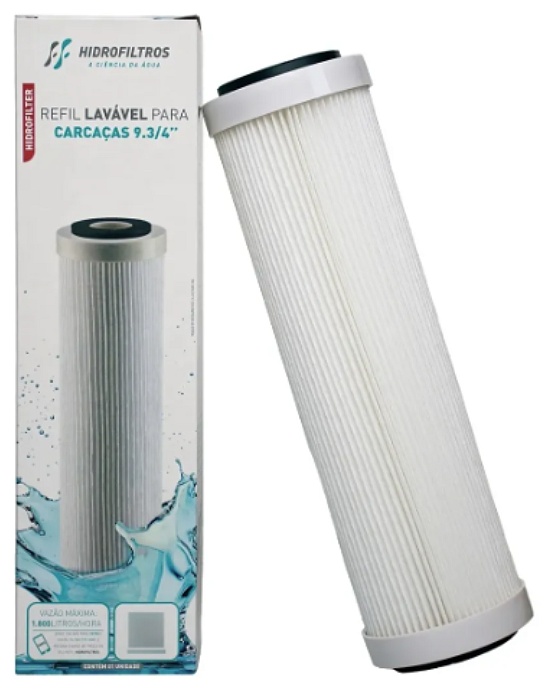 Refil Plissado Lavável 9.3/4 vasão 1.800 l