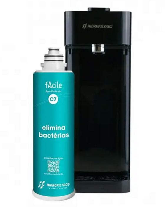 Purificador de Água Facile C7 Anti Bactéria Hidrofiltros