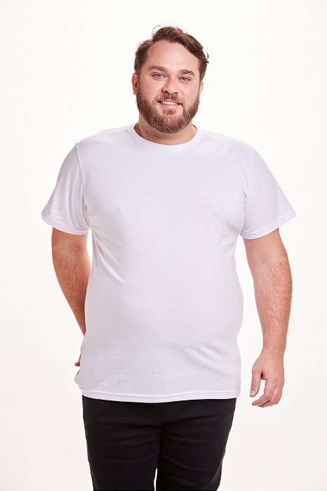 Camiseta Básica Plus Size Branca