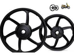 JOGO RODA BIZ 100 FABRECK PRETA 6P 8253-JOG