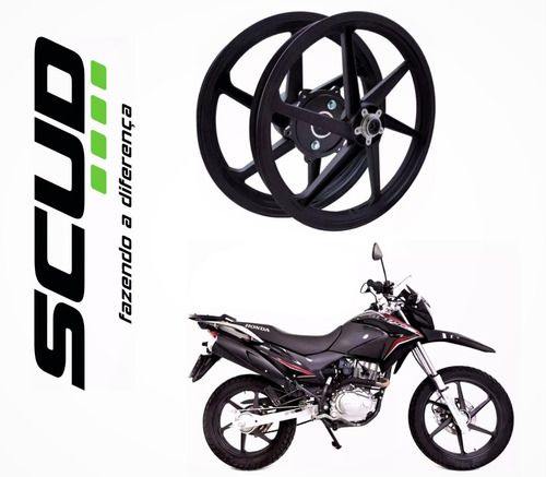 JOGO RODA BROSS ESD 6P PRETO SCUD 10370051-JOG