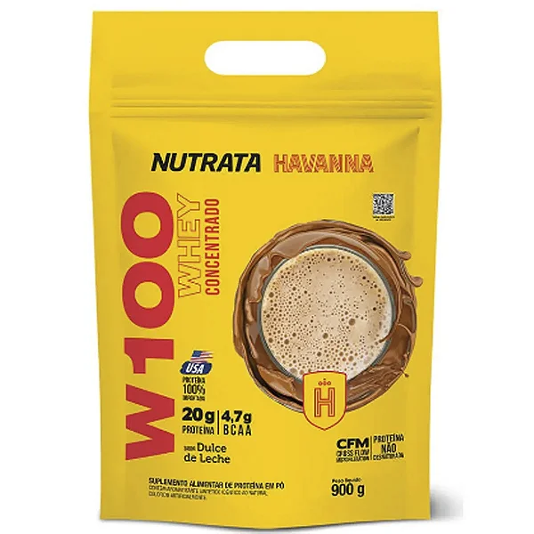 WHEY W100 900g Havanna refil - Nutrata