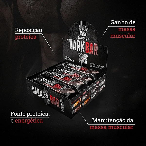 Dark Bar Darkness - Cx com 8 und de 90g cada (R$14,65 a unidade) - Integralmedica