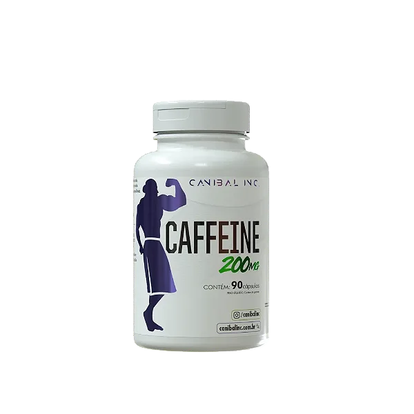Cafeína 200mg - 90 cápsulas - Canibal Inc.