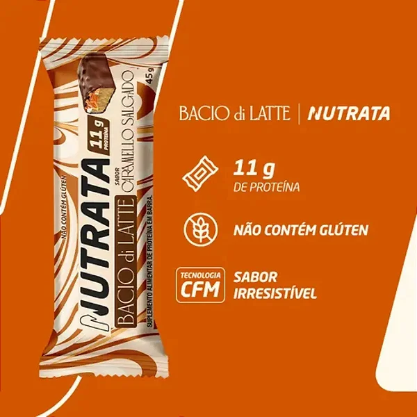 Barra Bacio di Latte Caramelo Salgado (caixa com 12 un.) - Nutrata