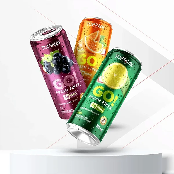 Go Fresh - refrigerante probiótico com fibras 269ml - Topway