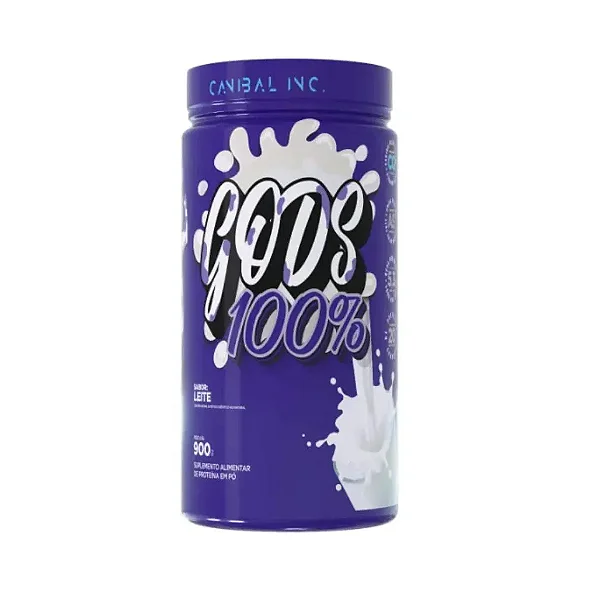 Gods whey 100% sabor original pote 900g - Canibal Inc.