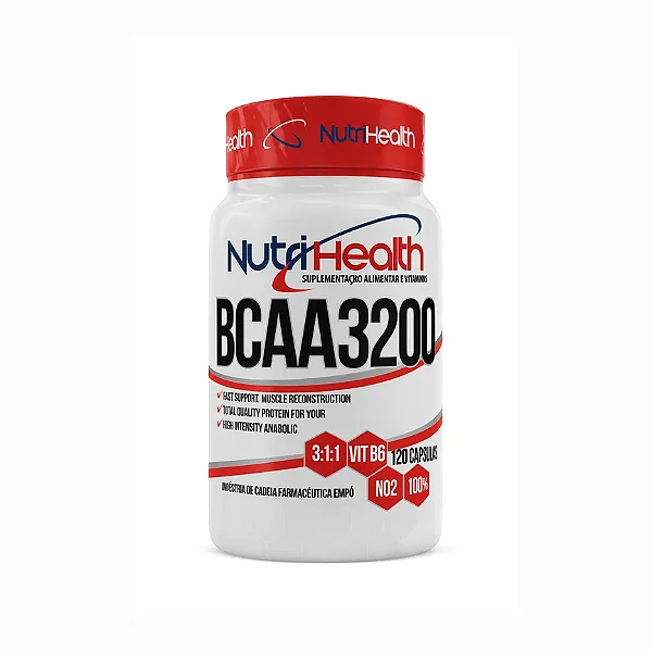 BCAA 3200 - 60 Caps - Nutrihealth