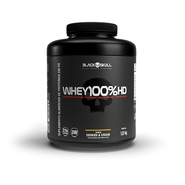 Whey 100% HD - 1,8kg Pote - Black Skull