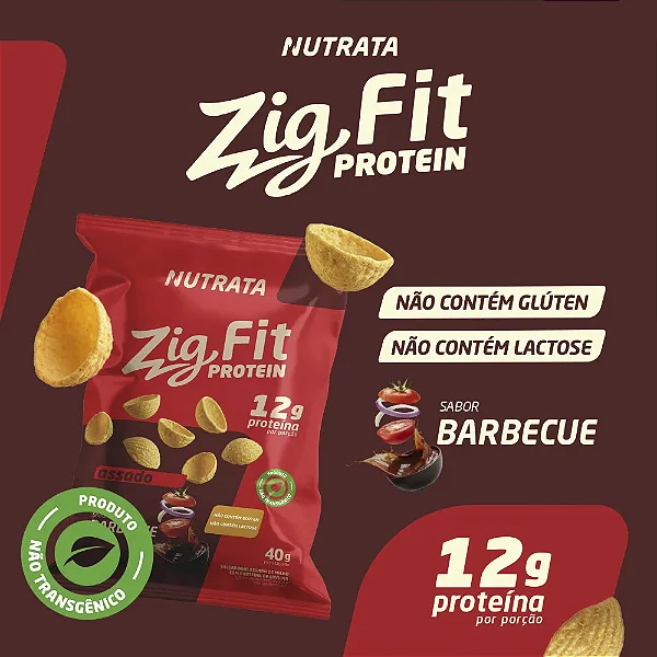 Zig Fit - salgadinho proteico de 40g cada - Nutrata