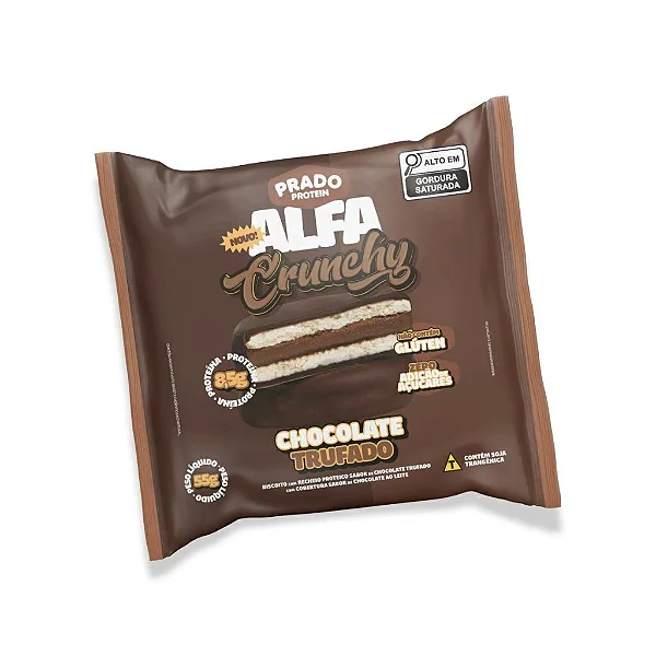 Alfajor proteico Alfa Crunchy - 55g a und - Prado