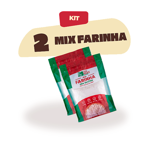 Pack 2 Mix Farinha sem glúten