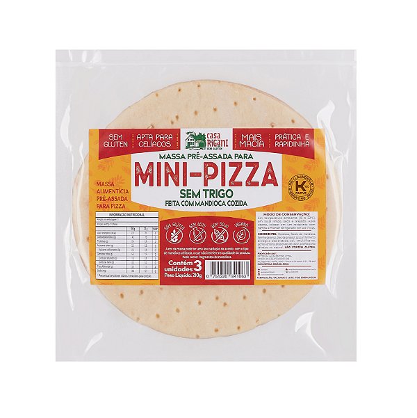 Mini Pizza PARA FRYER - com 3 unidades