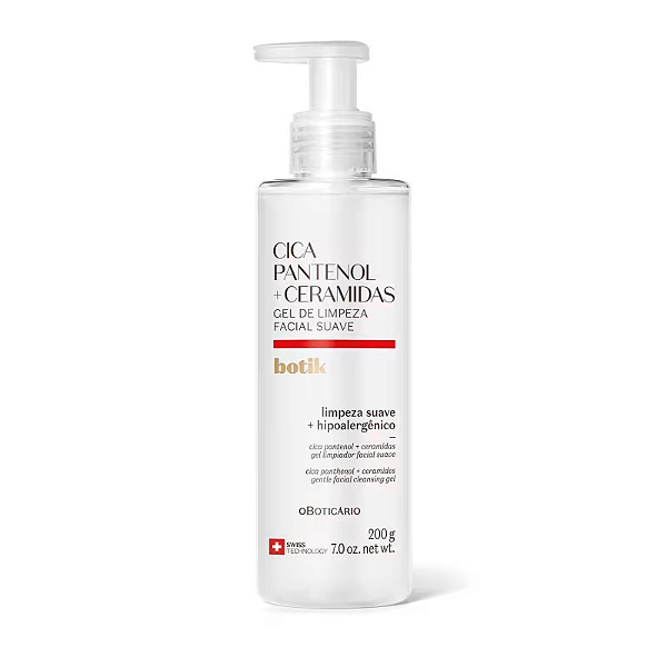 Gel de Limpeza Facial Suave Botik Cica Pantenol E Ceramidas 200g