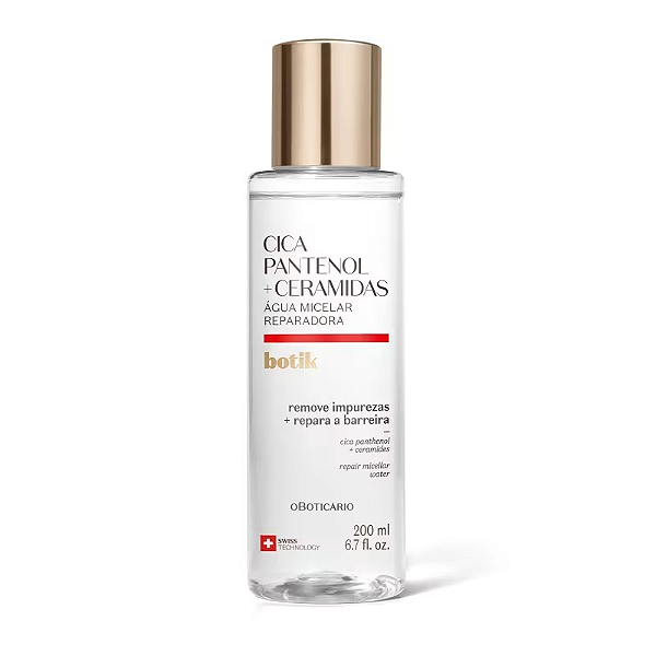 Água Micelar Reparadora Botik Cica Pantenol E Ceramidas 200ml