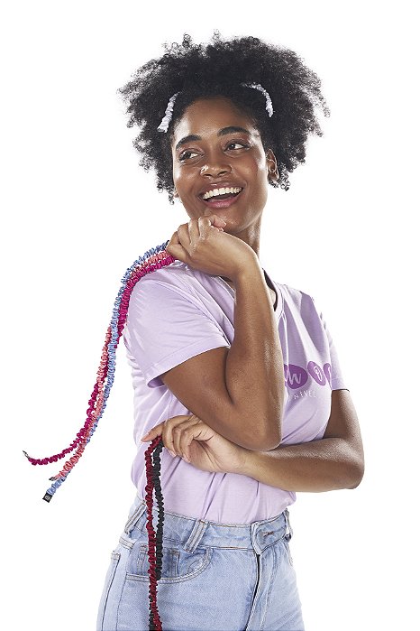 Elástico com Cetim Premium Afro Puff - Super Cacheada
