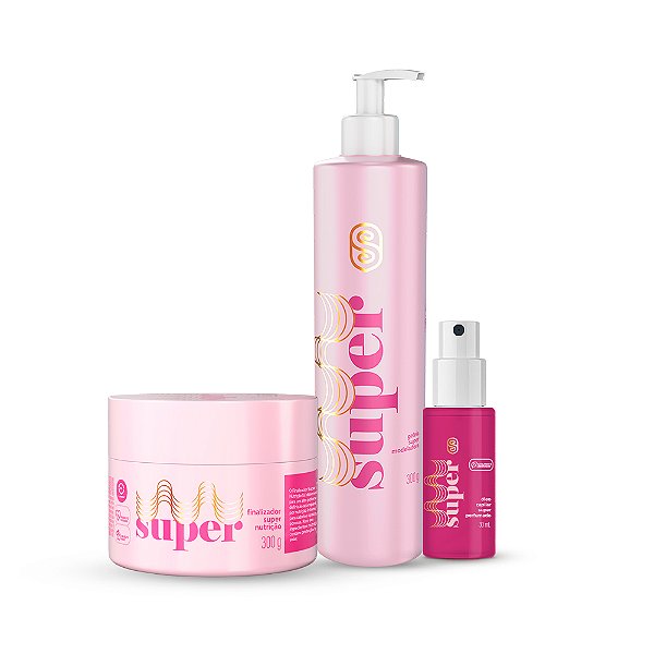 Kit Super Nutrição + Geleia + Óleo - Super Cacheada