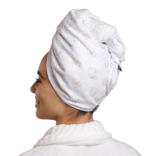 Toalha Turbante De Microfibra Antifrizz Amanhecer - Super Cacheada