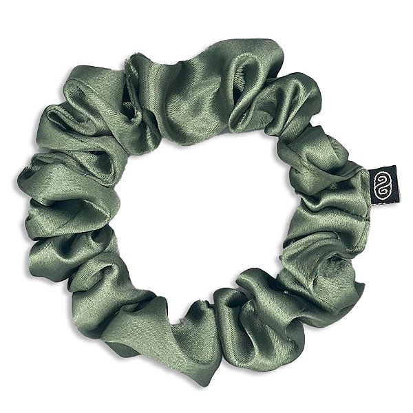 Xuxinha Tradicional de Cetim Premium Antifrizz - CN - Verde Esperança - Super Cacheada