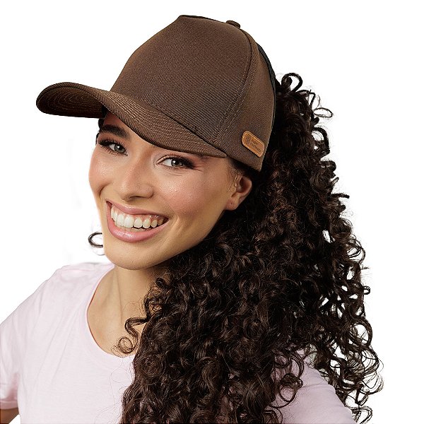 Boné Aberto com Revestimento Interno de Cetim - Ilha do Mel - Super Cacheada