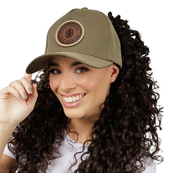 Boné Aberto com Revestimento Interno de Cetim - Ilha do Farol - Super Cacheada