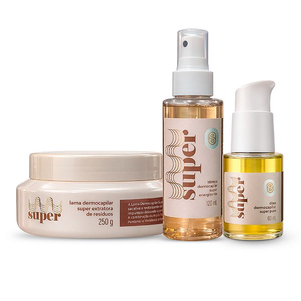 Trio de Tratamento Dermocapilar - Super Cacheada
