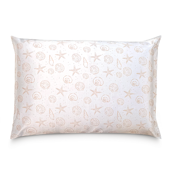 Fronha de Cetim Antifrizz Pérolas do Mar - Branca - Super Cacheada