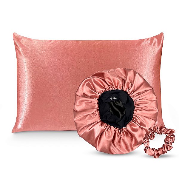 Kit Cetim Premium Antifrizz Rosê - Super Cacheada