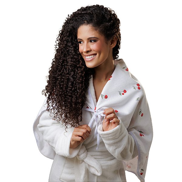 Toalha Tradicional De Microfibra Antifrizz Cerejinha - Super Cacheada