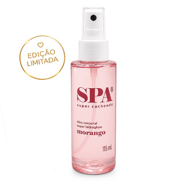 Óleo Corporal Super Hidraglow Morango - SPA - 115mL - Super Cacheada