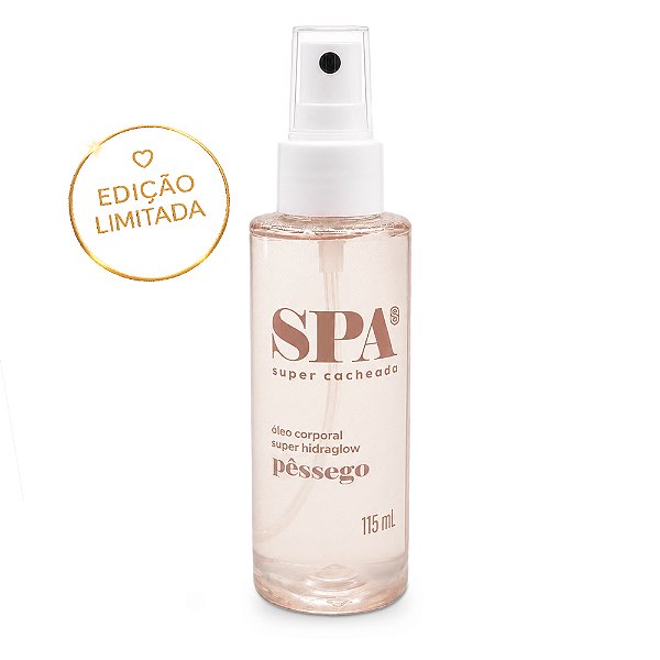Óleo Corporal Super Hidraglow Pêssego - SPA - 115mL - Super Cacheada