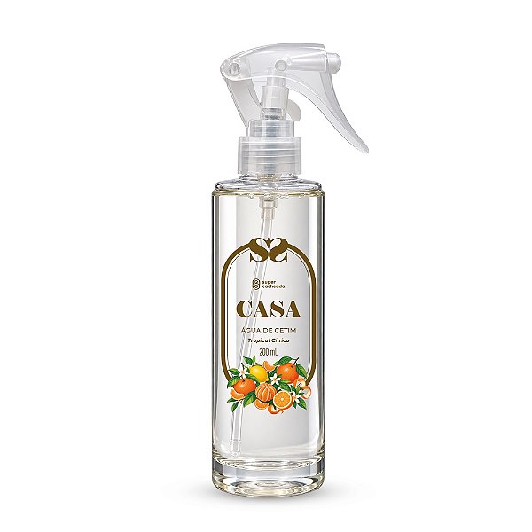 Água de Cetim Tropical Cítrico 200mL - Super Cacheada