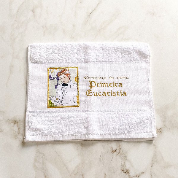 Toalha Lembrança da Primeira Eucaristia - Modelo 02