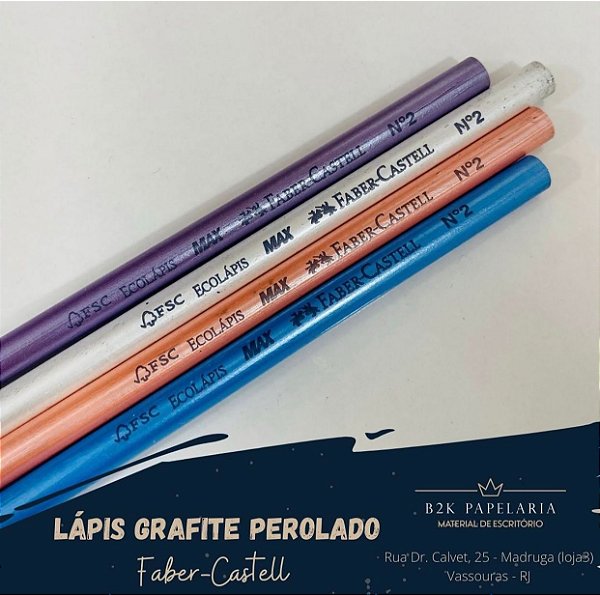 LÁPIS GRAFITE PEROLADO FABER-CASTELL Nº2