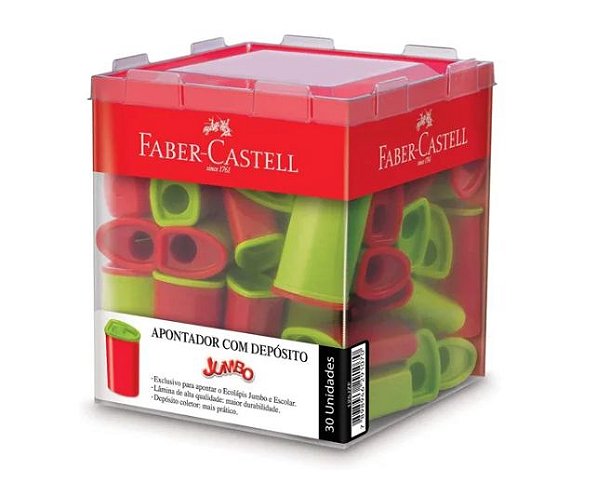 APONTADOR C/ DEPOSITO FABER CASTELL JUMBO