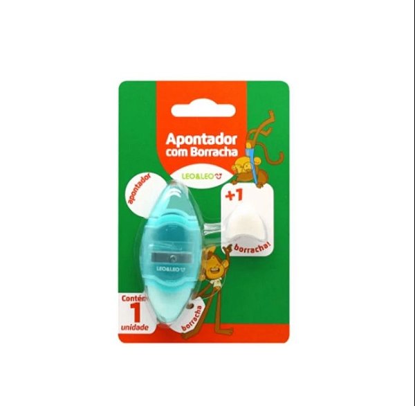 Apontador Com Dep Leo&Leo + Borracha