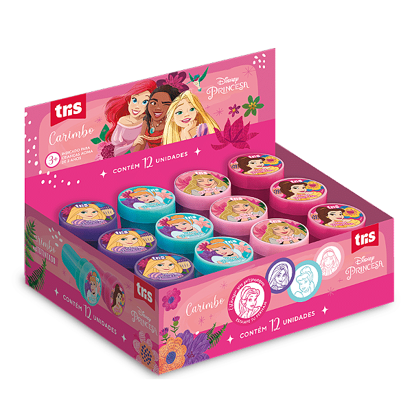 CARIMBO AUTOTINTADO PRINCESAS TRIS