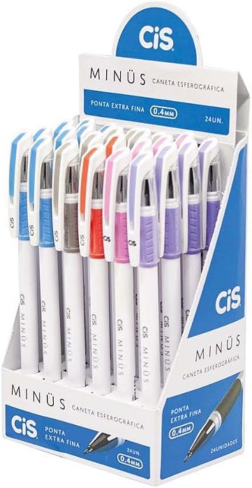 CANETA ESFEROGRÁFICA CIS MINUS 0.4 mm sortida